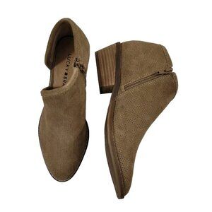 Lucky Brand Women's Size 6 Tan Leather Felixah Ankle Booties 829